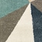 Homeroots 2 x 3 ft. Blue Green Beige Retro Wedge Indoor Area Rug 384285 - alternate 5